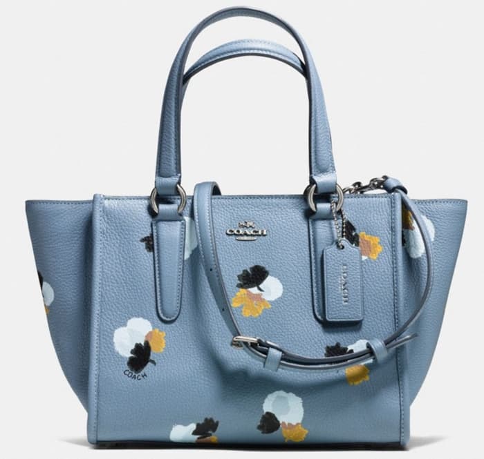 Coach Mini Crosby Carryall in Floral Print Pebble Leather
