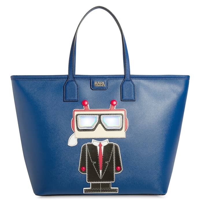 Karl Robot Shopper Lagerfeld in Ink Blue