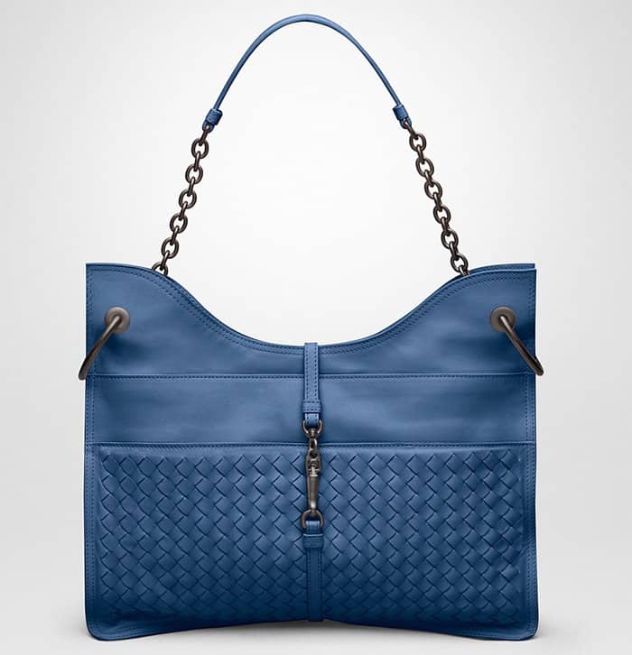 Bottega Veneta Large Beverly Bag Blue