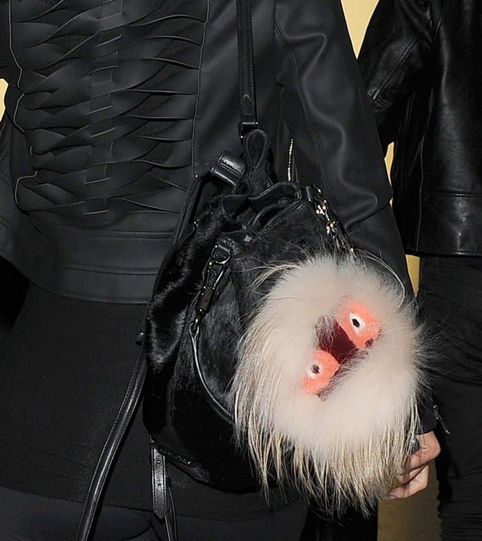 Kylie Jenner's Fendi Fur Monster bag charm