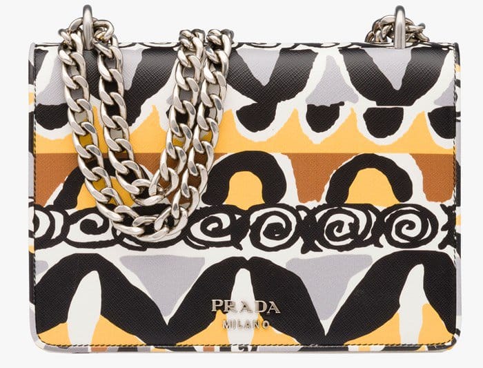 Prada clutches will not display excessively bright and shiny hues