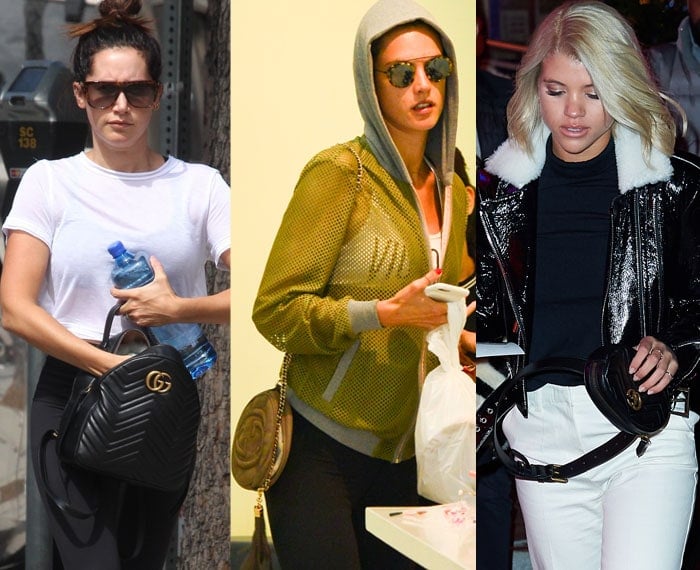 Stylish but also functional: the smaller Gucci purses and backpacks are great for running errands