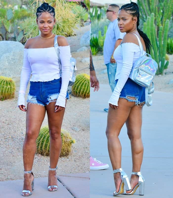 Christina Milian at the ‘Pretty Little Thing x Paper Party’ in Palm Springs during Coachella