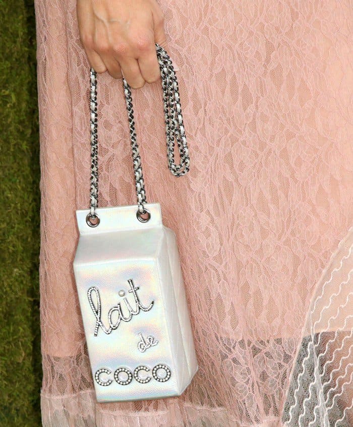 Ashley Madekwe carrying a Chanel 'Lait De Coco' Bag at the 8th Annual Veuve Clicquot Polo Classic.