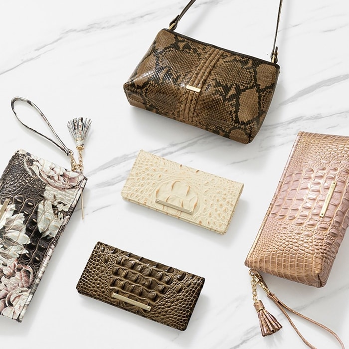 Brahmin's sophisticated clutch bags and handbags