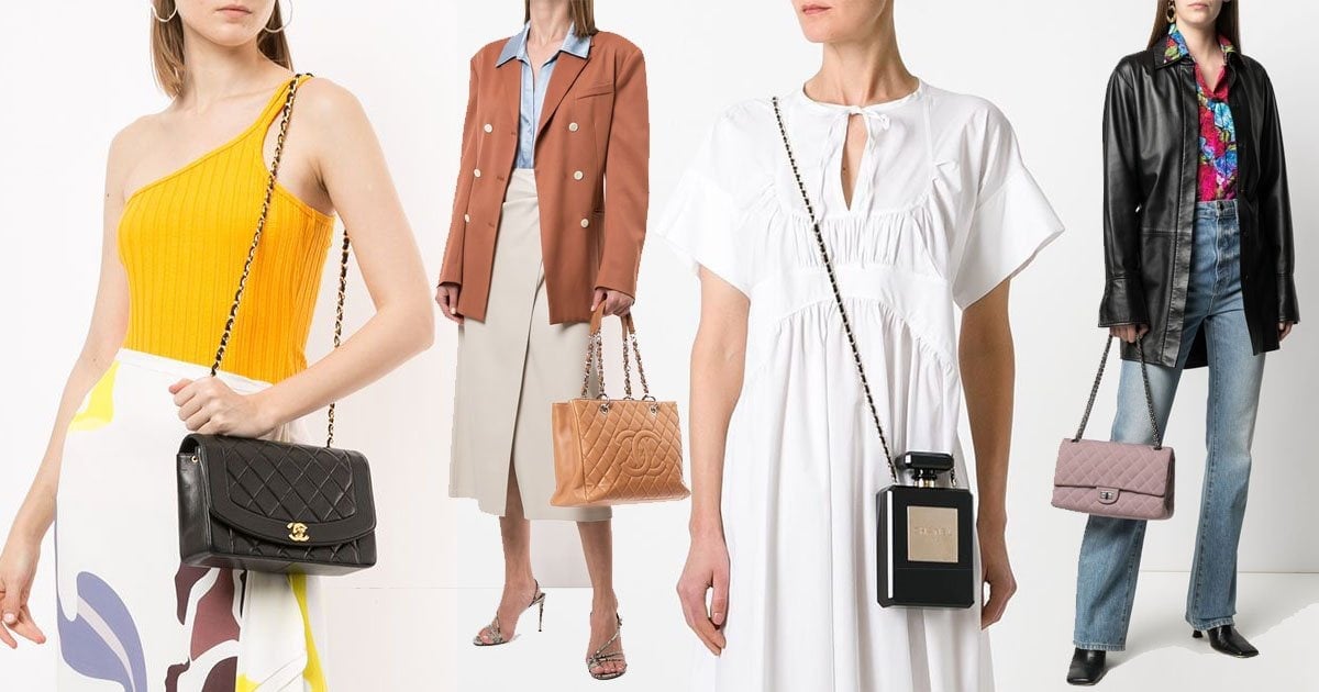 Chanel Grey Top Handle Mini Bag Womens Fashion Bags  Wallets  Crossbody Bags on Carousell