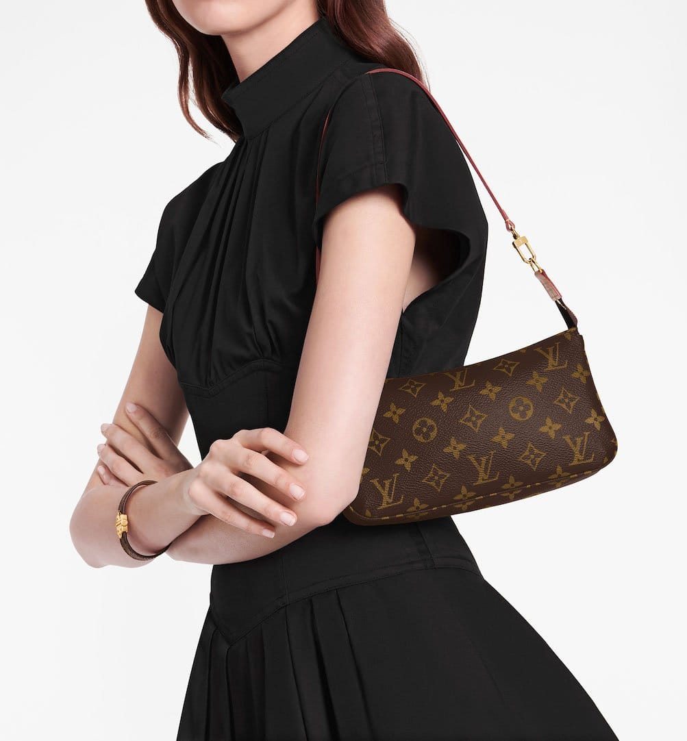 Louis Vuitton Authentic Leather Luggage Bag Name Tag Poignet Accessori   parisdivacom