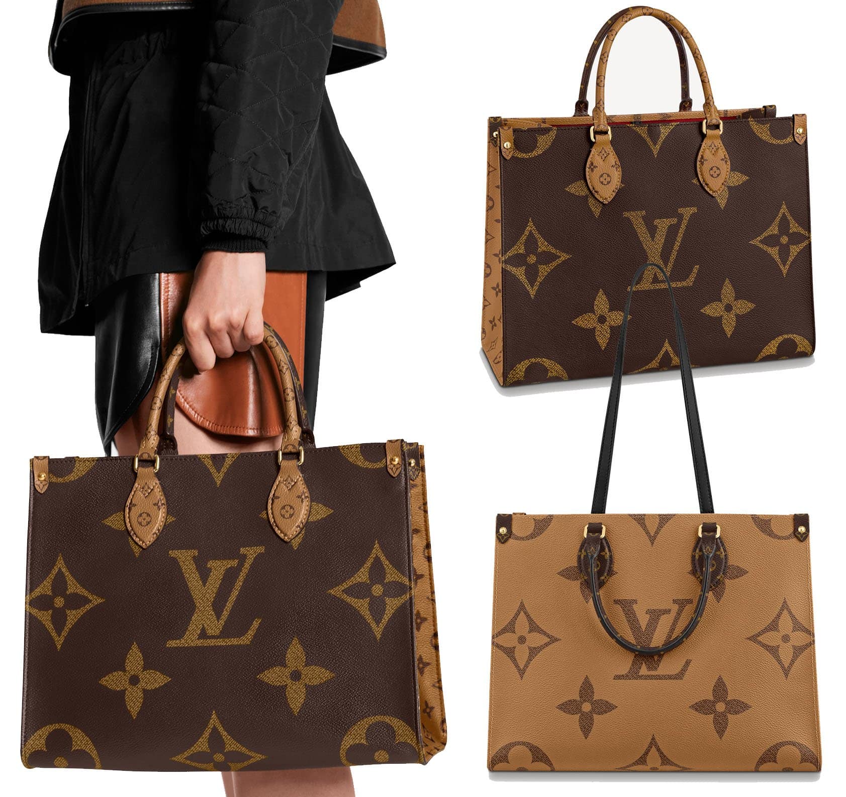 Whether for business or shopping, the Louis Vuitton OnTheGo MM offers plenty of room for essentials and more