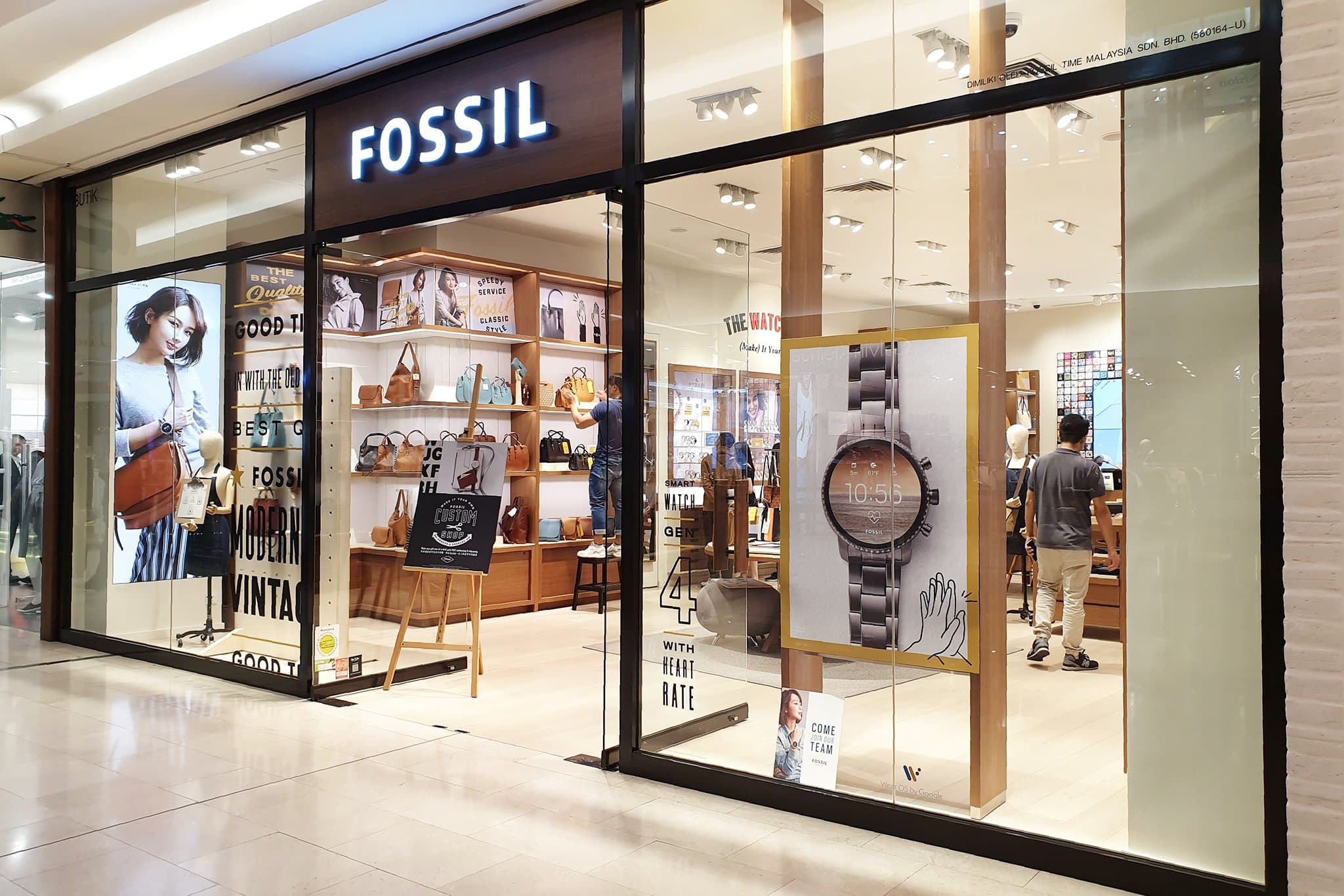 Fossil started out as a watch brand and later expanded into a leather goods, clothing, and jewelry company