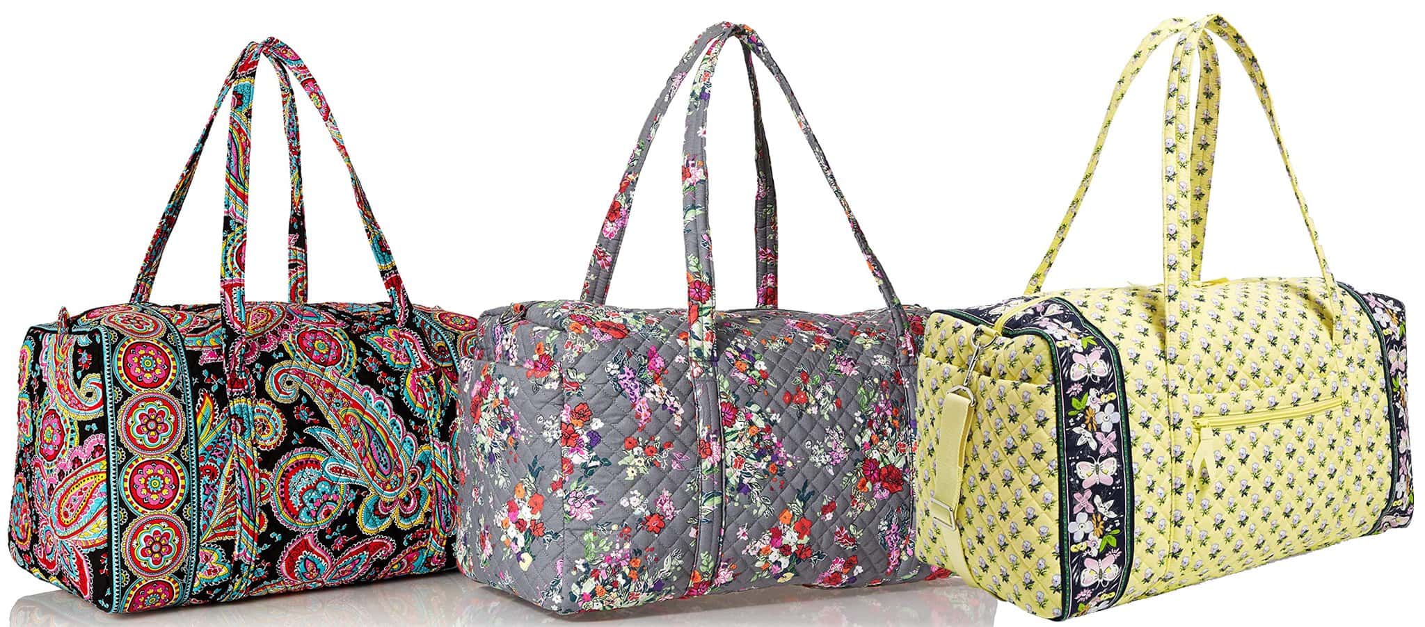 Perfect for a long weekend or adventure getaway, Vera Bradley's Large Travel Duffel will help you pack in style