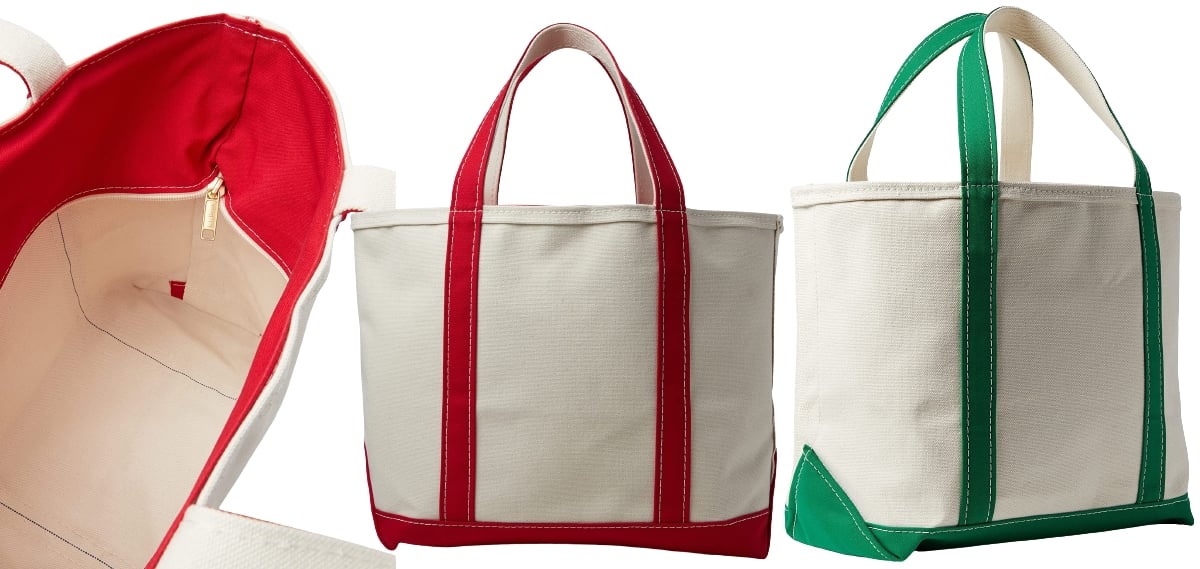The Boat and Tote bag is available in a variety of trim options and in an open-top and zip-top designs