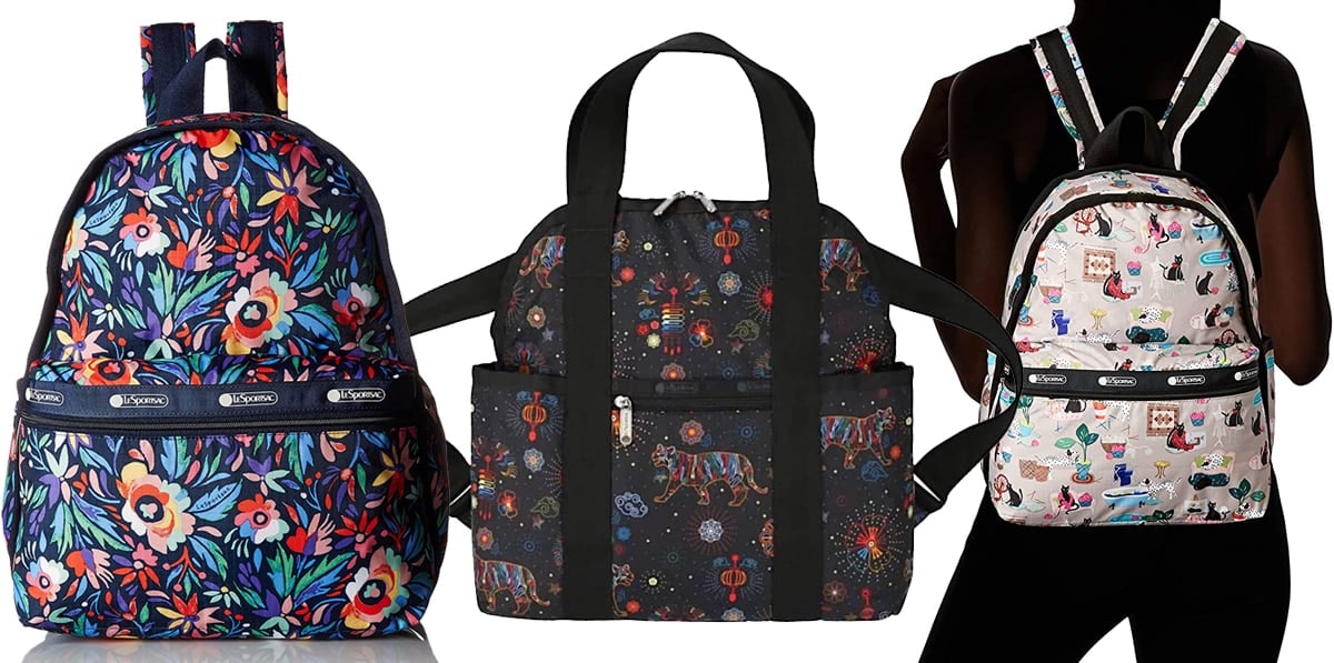 LeSportsac is known for its signature ripstop nylon parachute material and bold, playful prints